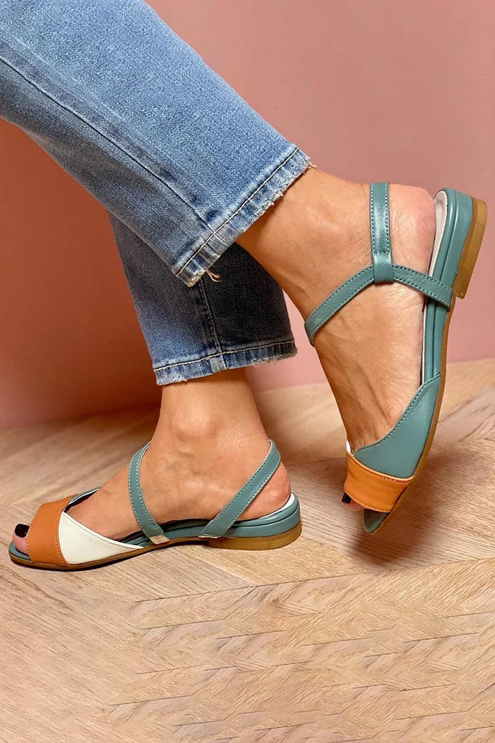 Linda | Color Block Sandals