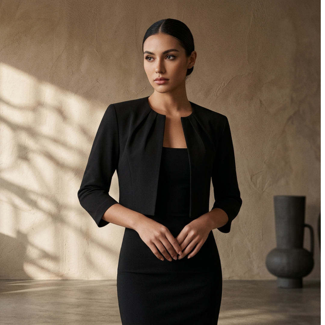 Madison - Stylish Pleated Collar Blazer
