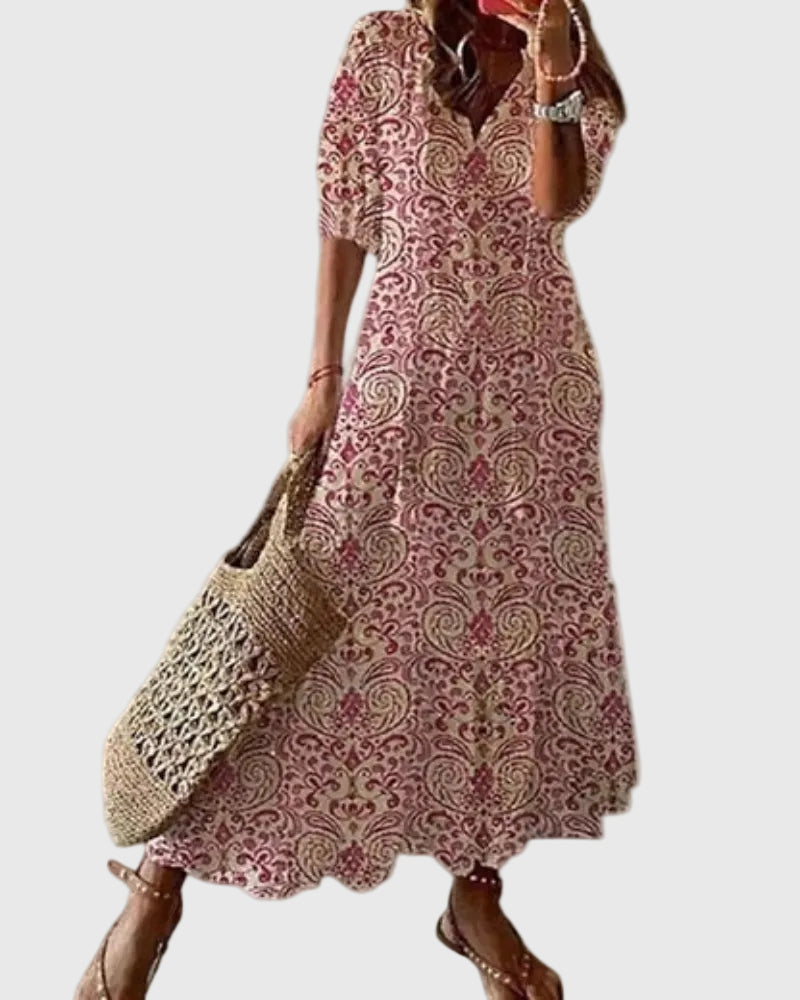 Taylor | Boho Vintage Summer Maxi Dress