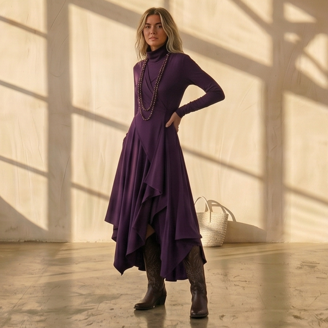 Violet | Maxi Pleated Dress