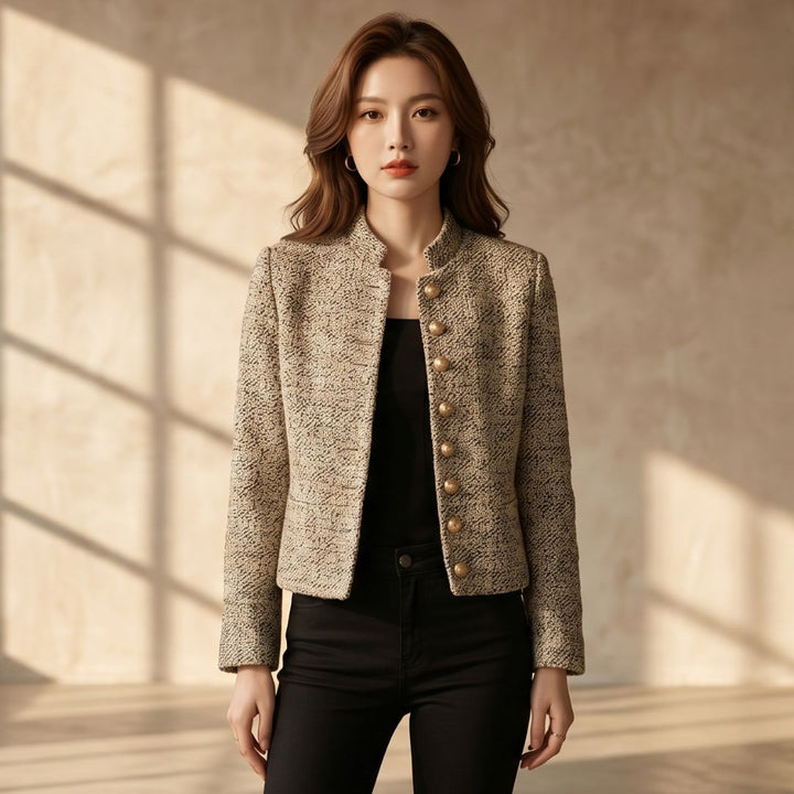 Amelia™ - Chic Tweed Blazer