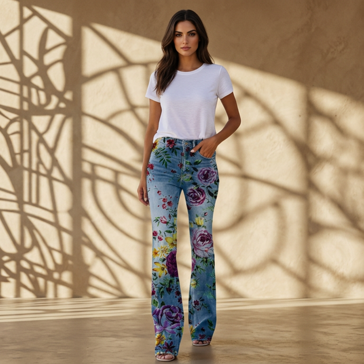 Rose | Pants with Flowers