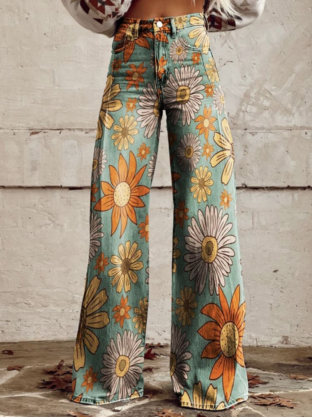 Cirilla - Palazzo Floral Summer Pants