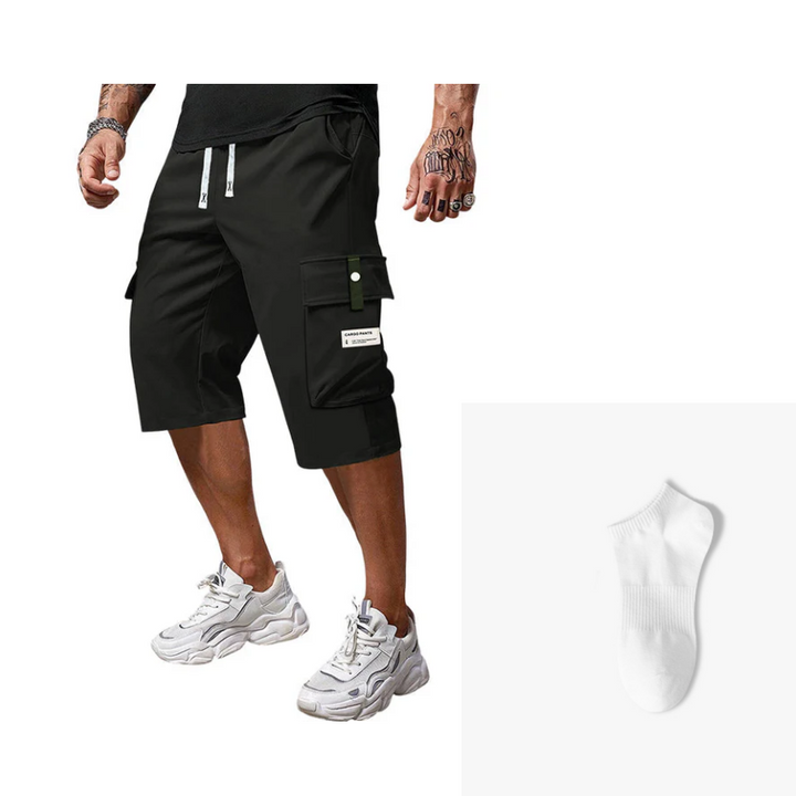 Leon | Casual Drawstring Capri Cargo Pants