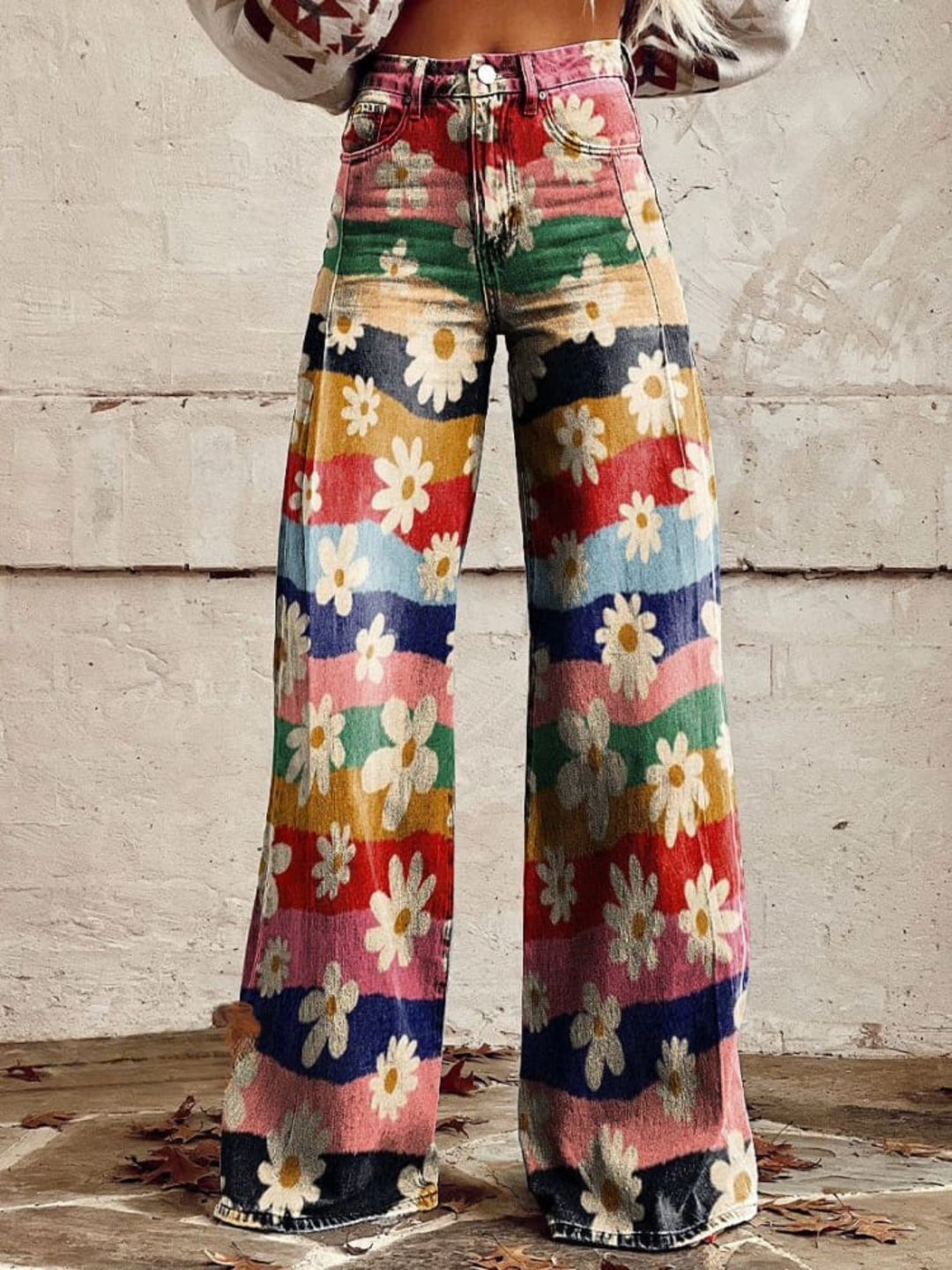Léon - Retro Floral Pants