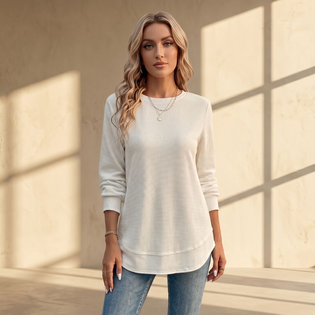 Jamie | Elegant O-Neck Long Sleeve.