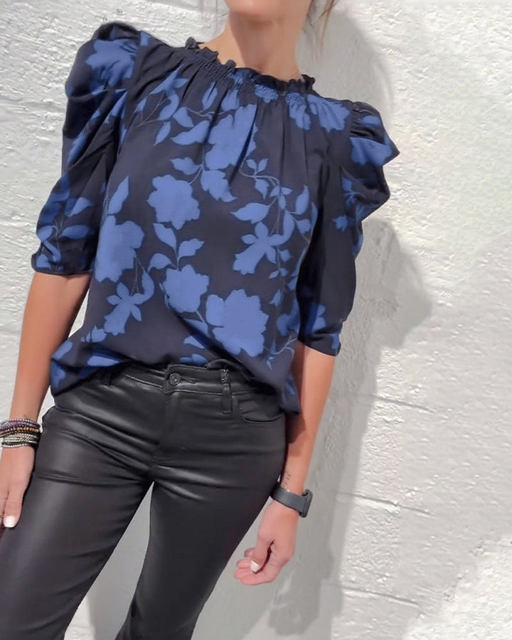 Lily | Floral Puff Sleeve Blouse