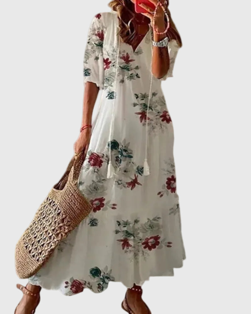 Taylor | Boho Vintage Summer Maxi Dress