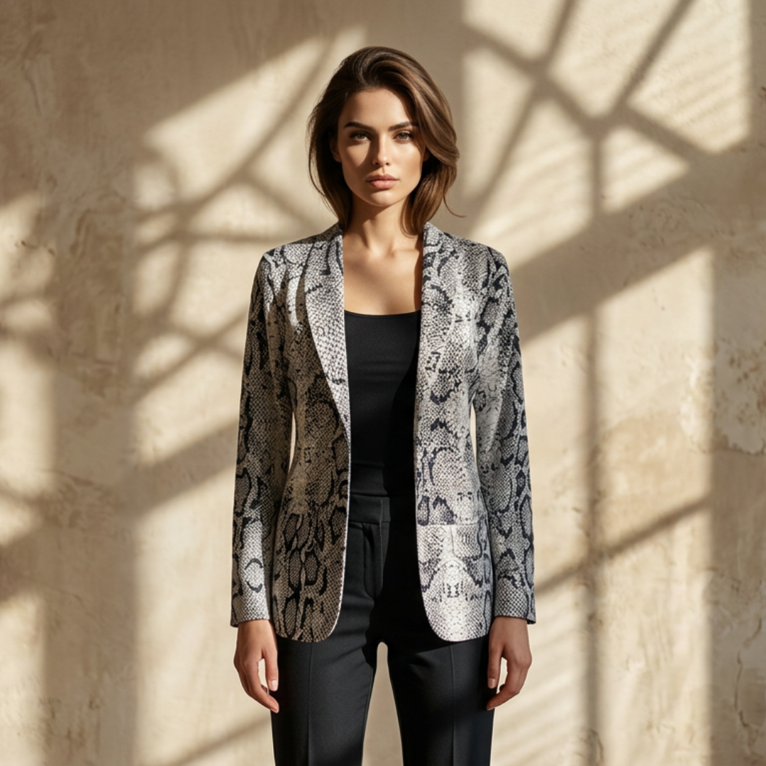 Luna™ - Elegant Snake Blazer