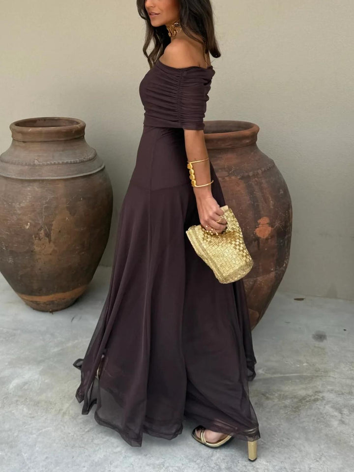 Ines | Long Asymmetric Knit Dress