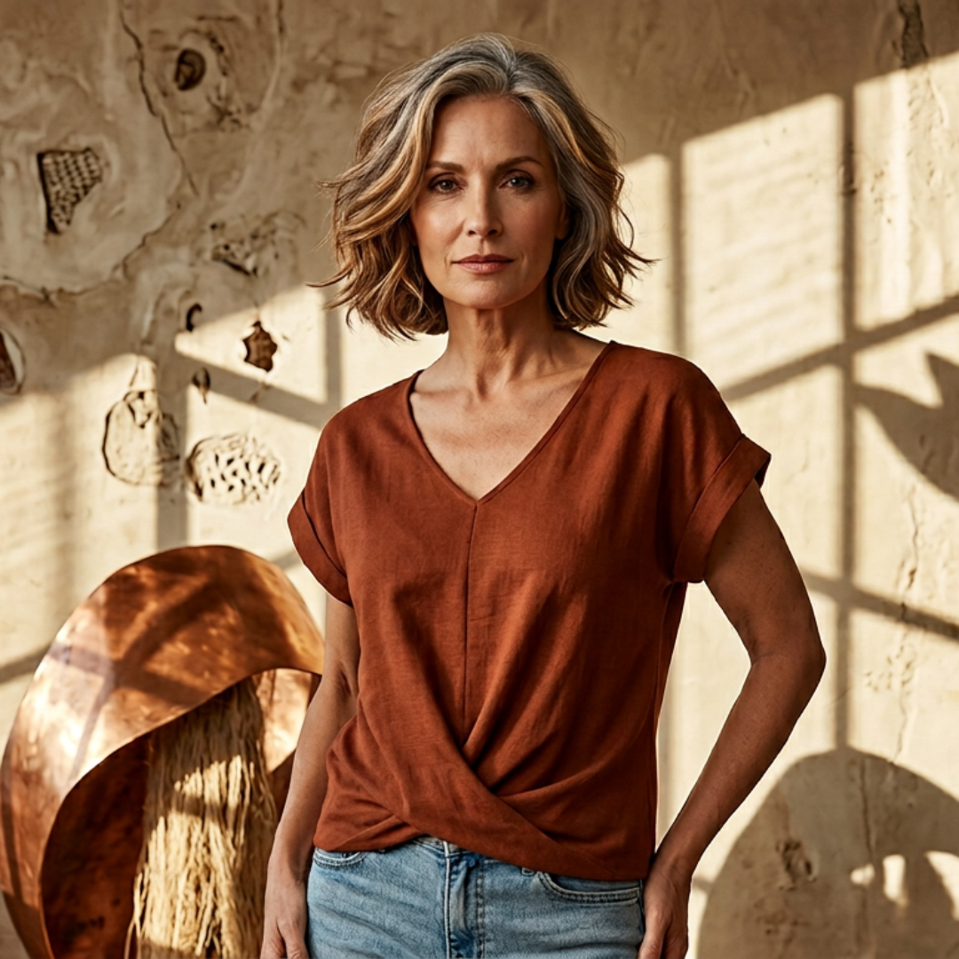 Jamie | Elegant V-neck Top