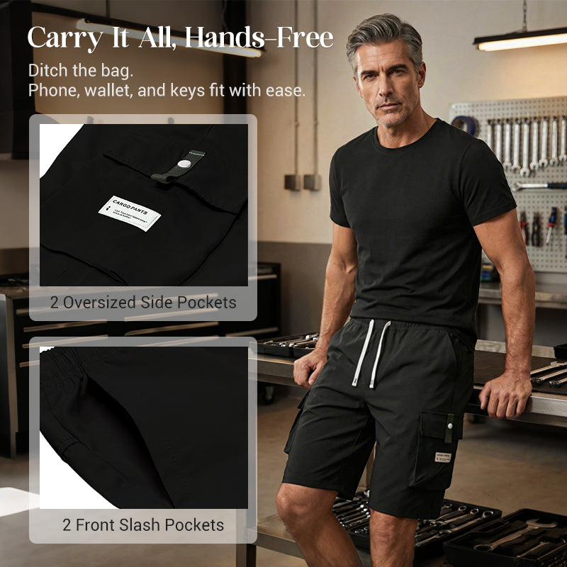 Leon | Casual Drawstring Capri Cargo Pants