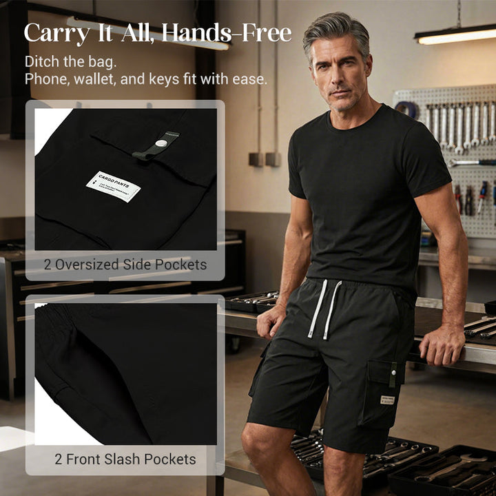 Leon | Casual Drawstring Capri Cargo Pants