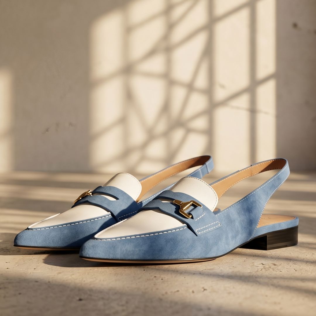 BI-COLOR POINTED SLINGBACK