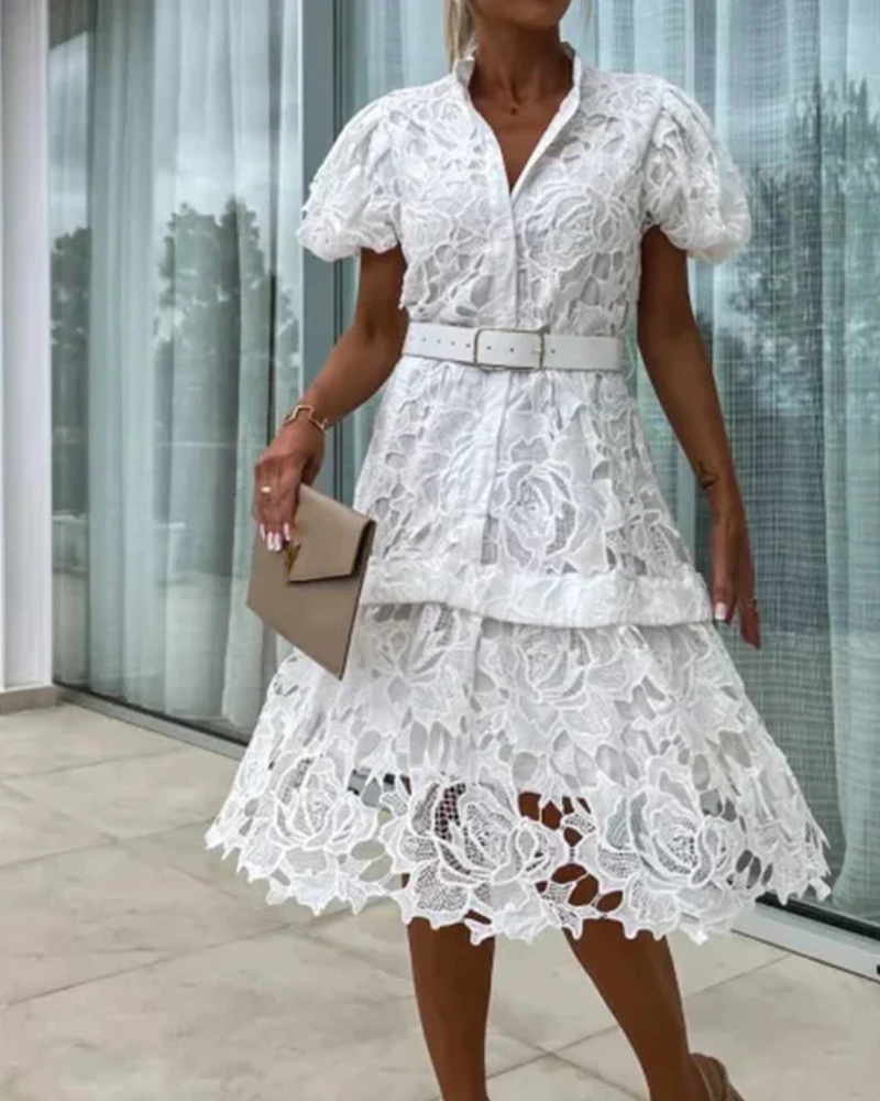 Adelina™ Retro Kanten Jurk