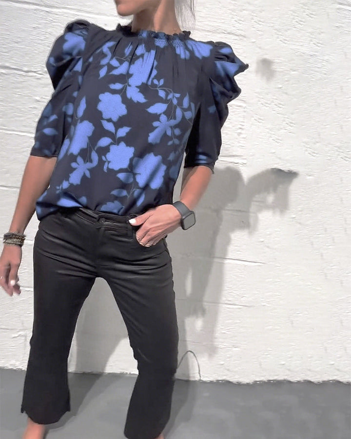 Lily | Floral Puff Sleeve Blouse