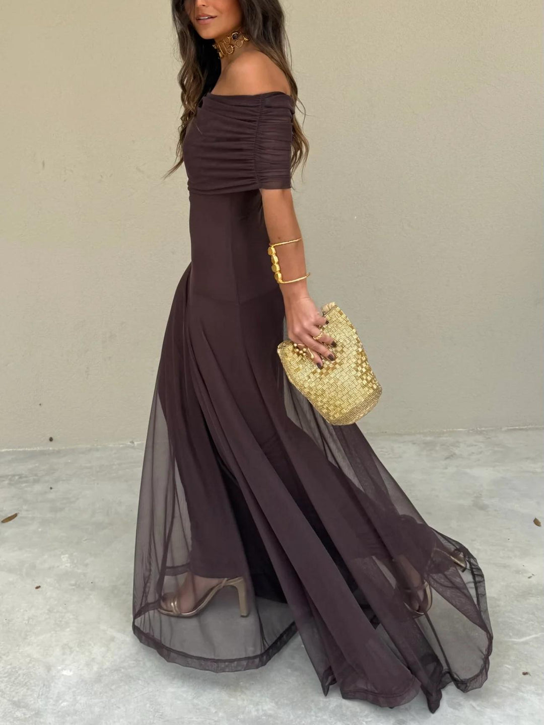 Ines | Long Asymmetric Knit Dress