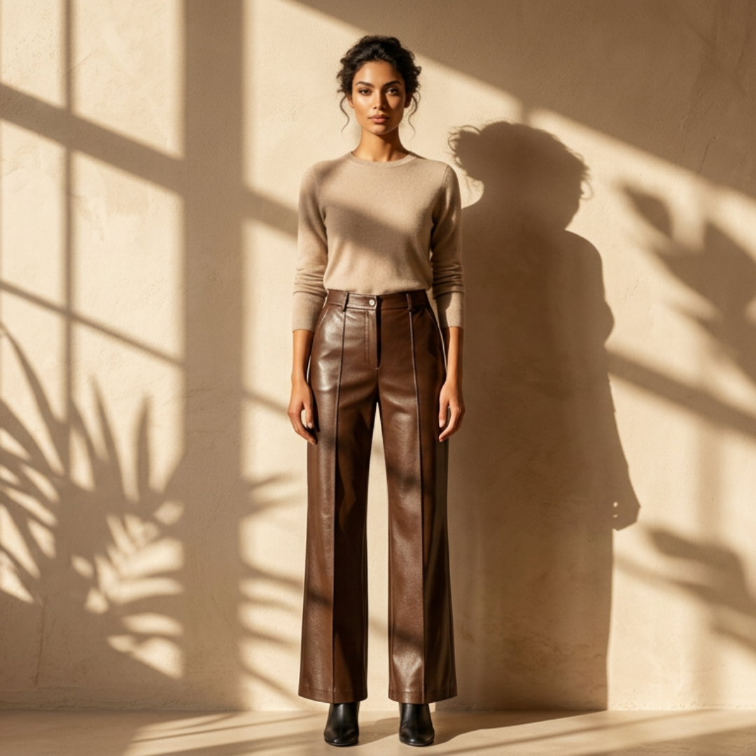 The Milena Leather Pant