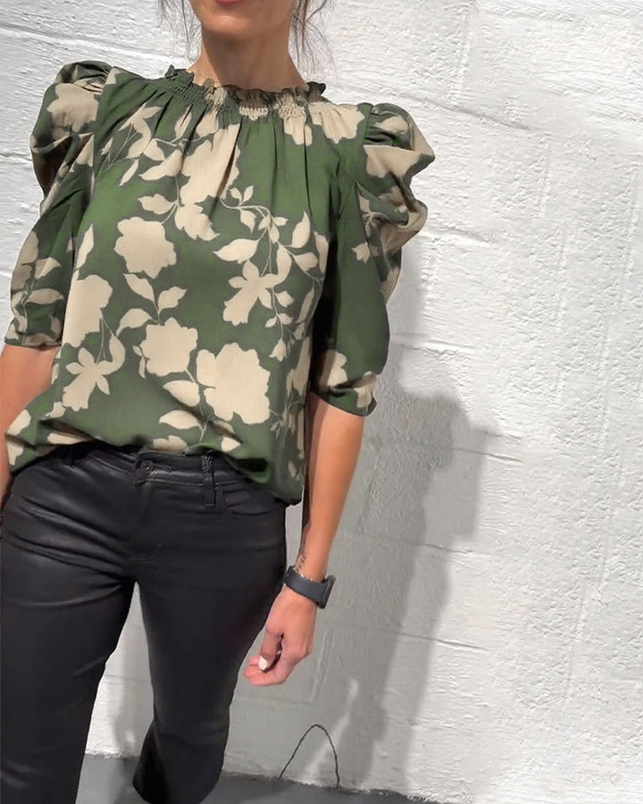 Lily | Floral Puff Sleeve Blouse