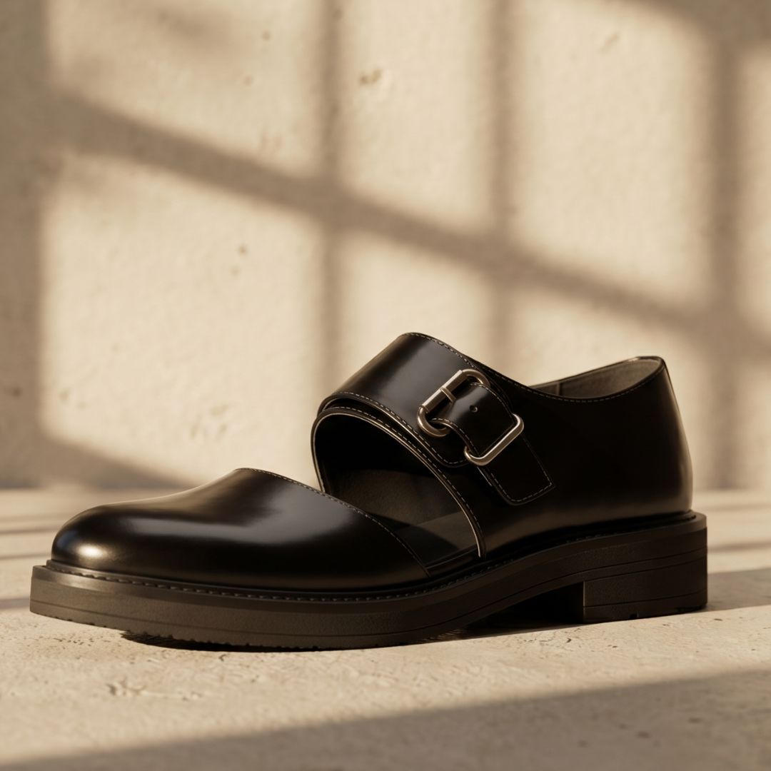 ANGELINA | Leather MARY JANE WITH BUCKLE