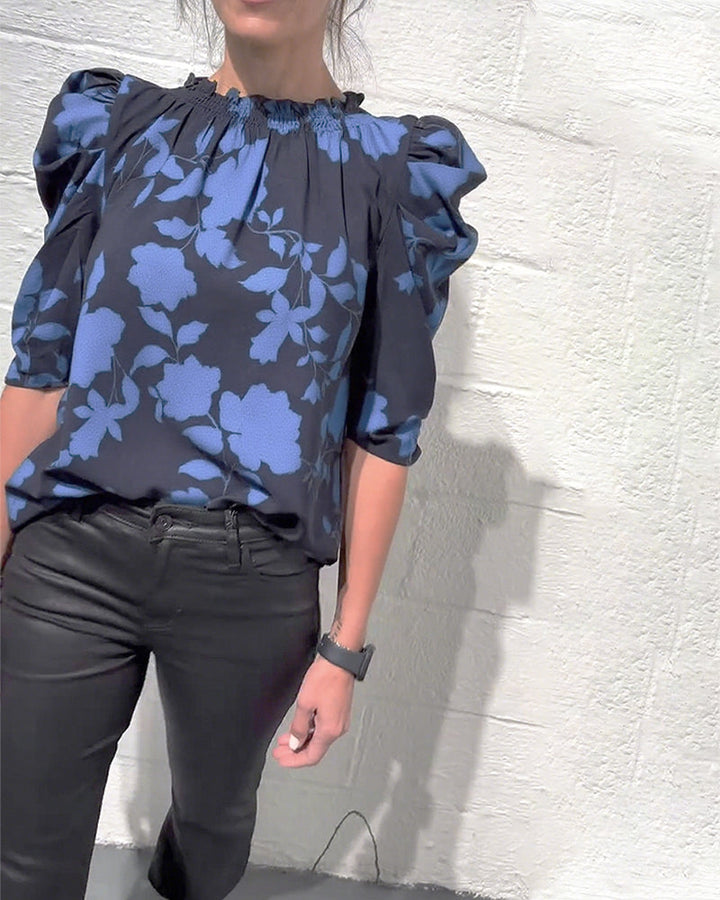 Lily | Floral Puff Sleeve Blouse