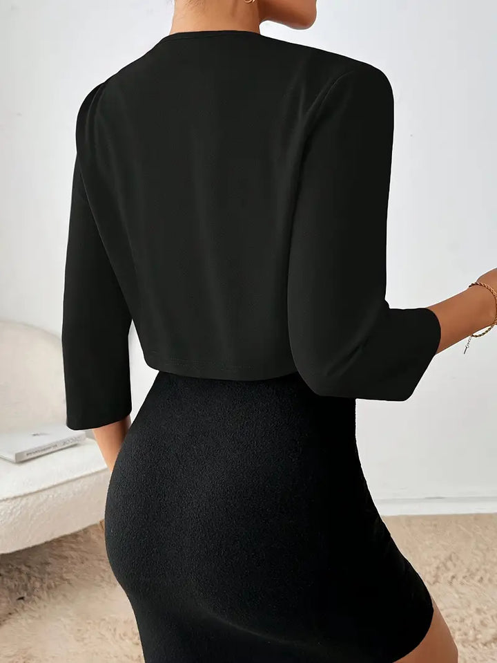 Madison - Stylish Pleated Collar Blazer