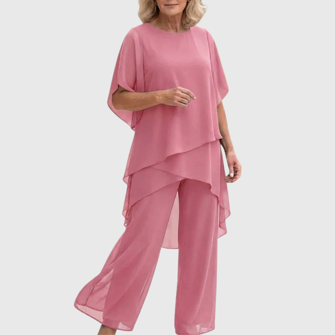 Olivia | Elegant Two-Piece Set with Flowing Palazzo Pants