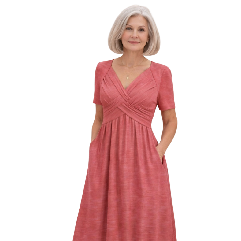 Ava | Midi Dress with Tummy Control