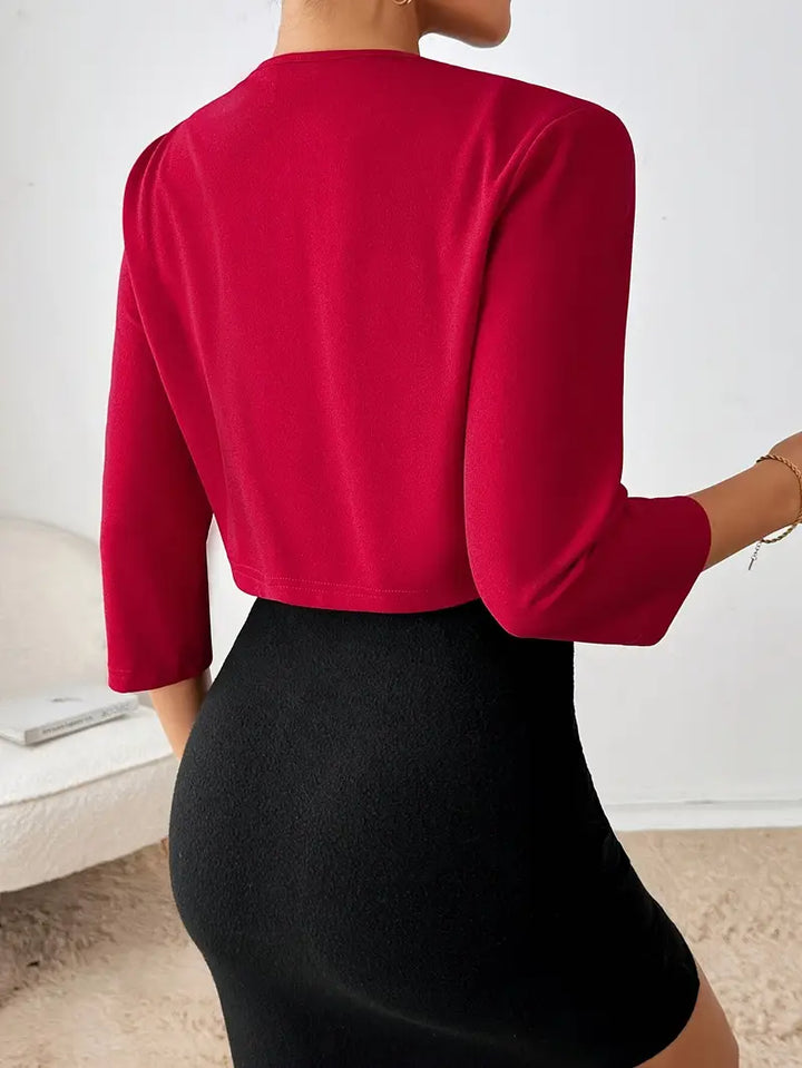 Madison - Stylish Pleated Collar Blazer