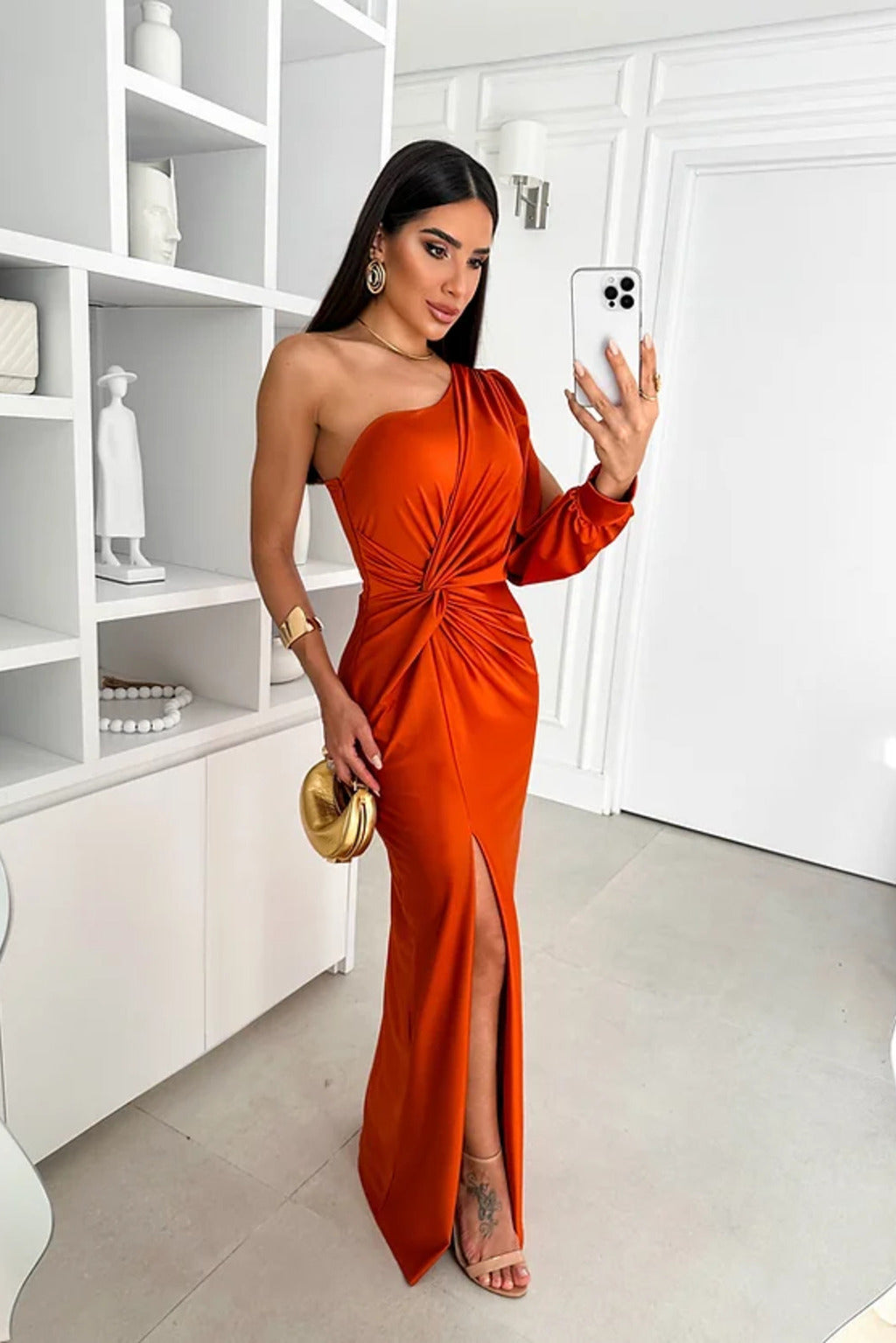 Estella™ - One-Sleeve Evening Dress
