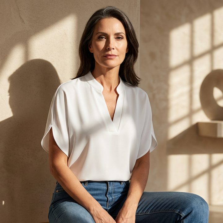 Jamie | Soft and Elegant V-Neck Shirt