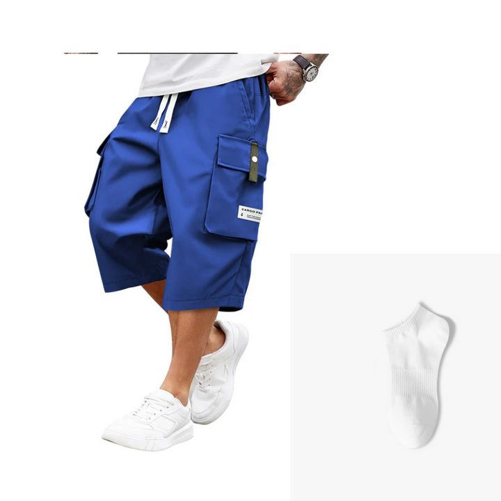Leon | Casual Drawstring Capri Cargo Pants