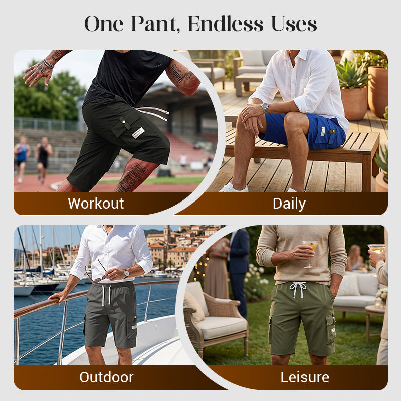 Leon | Casual Drawstring Capri Cargo Pants
