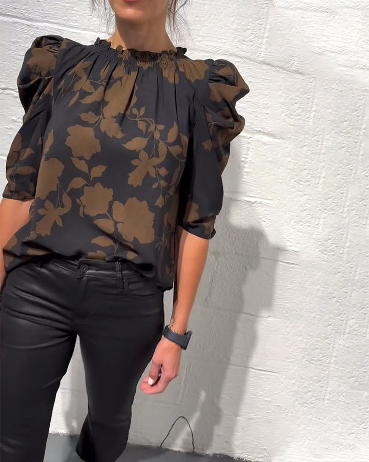 Lily | Floral Puff Sleeve Blouse