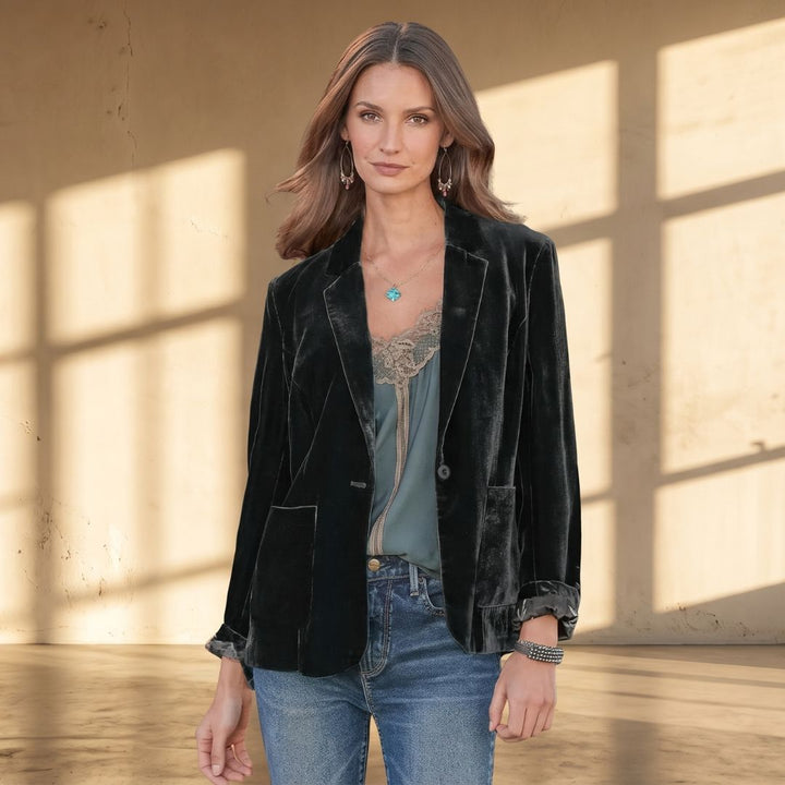 Peyton™ - Stylish Velvet Blazer