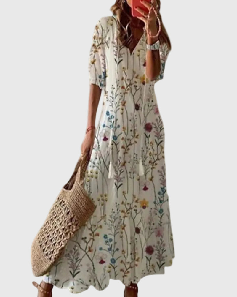 Taylor | Boho Vintage Summer Maxi Dress
