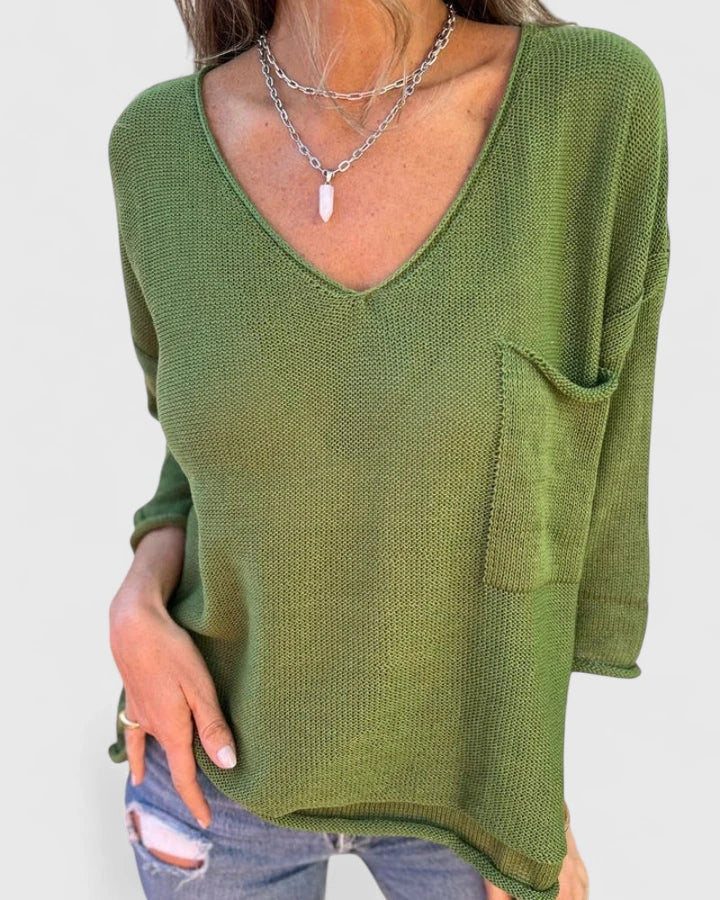 Jamie | Cozy Top V Neck
