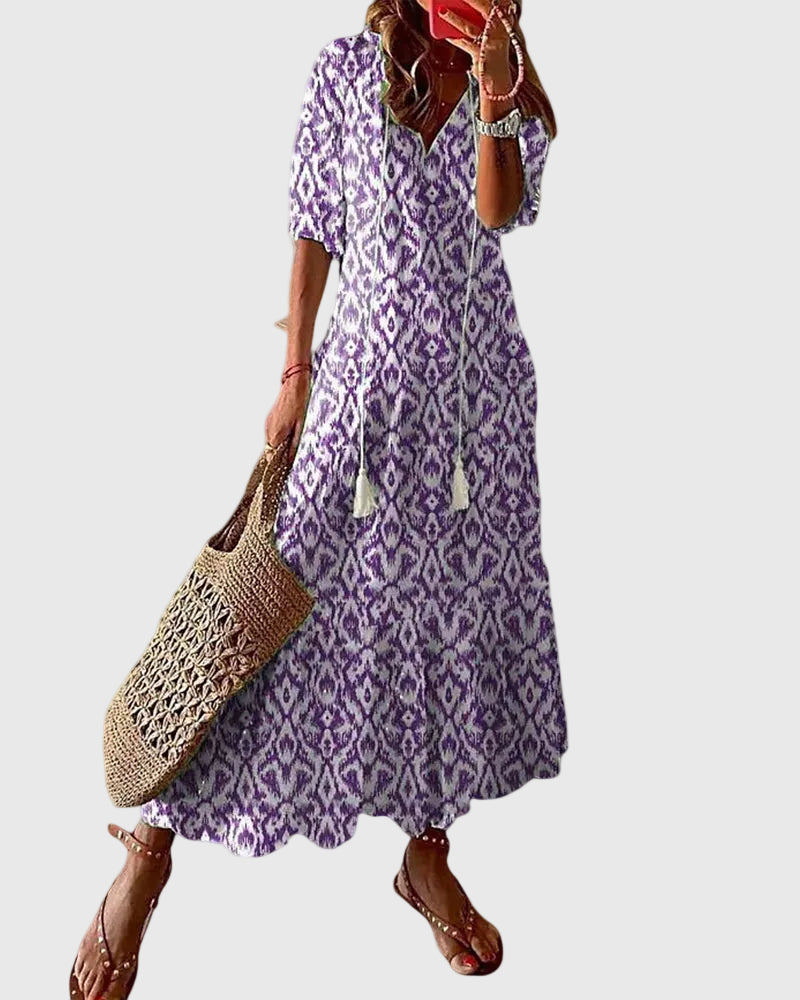 Taylor | Boho Vintage Summer Maxi Dress