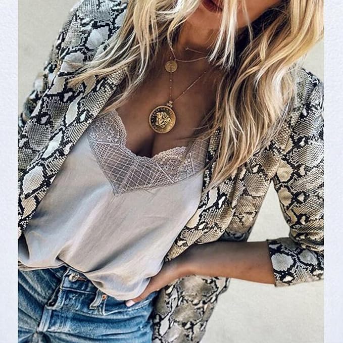 Luna™ - Elegant Snake Blazer