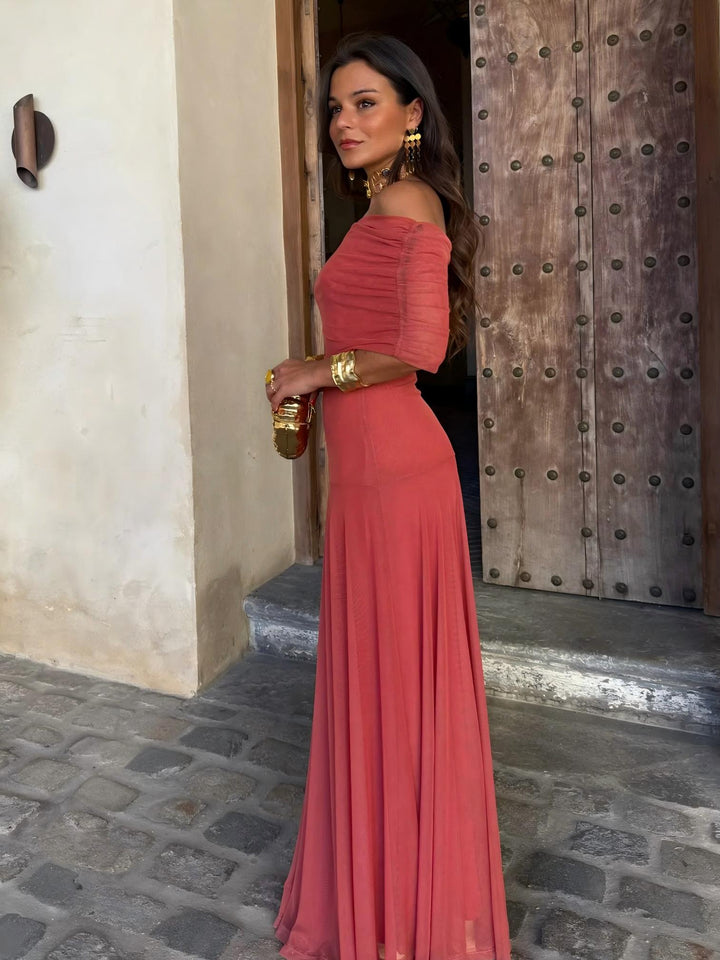 Ines | Long Asymmetric Knit Dress