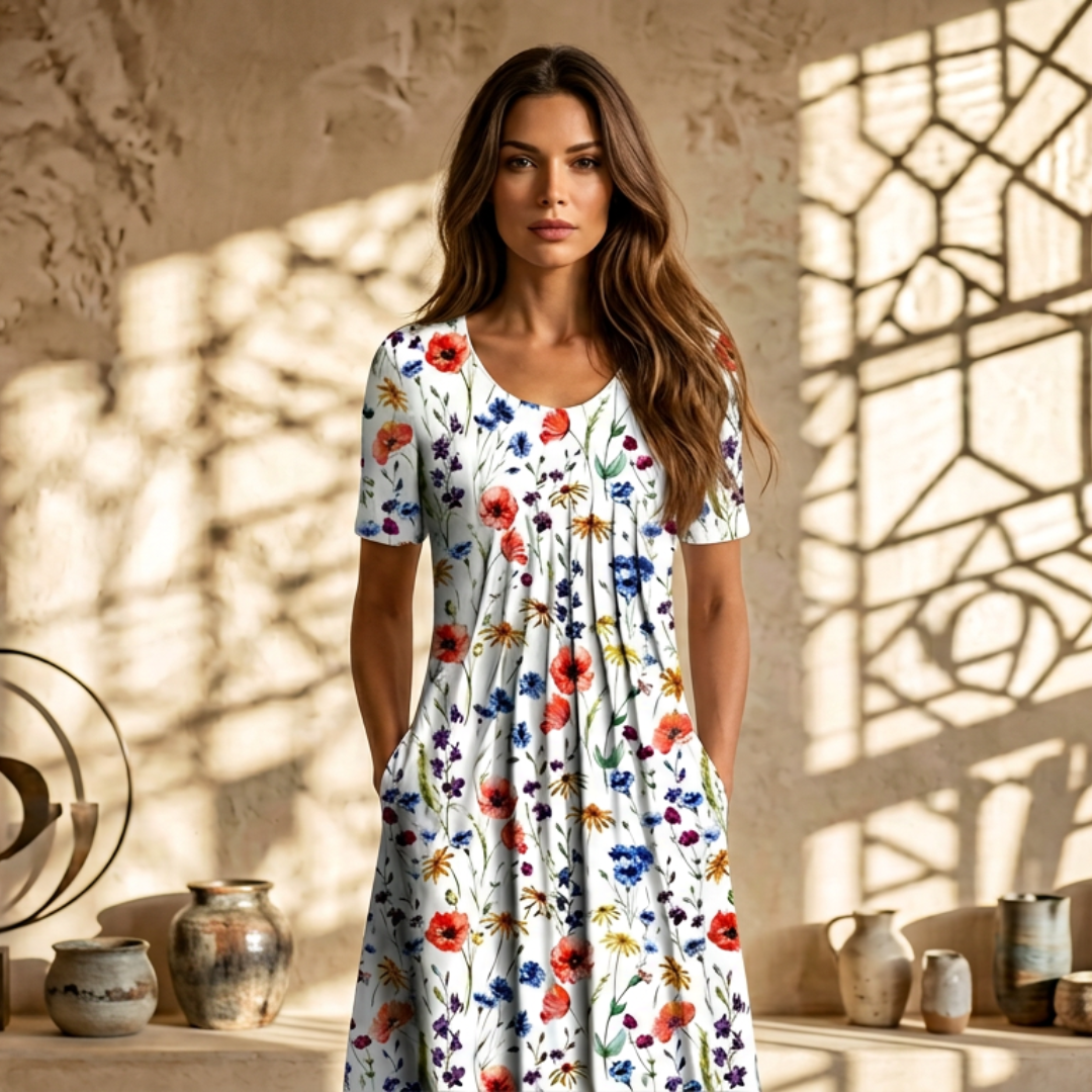 Harper | Elegant Dress With Tummy Coverage