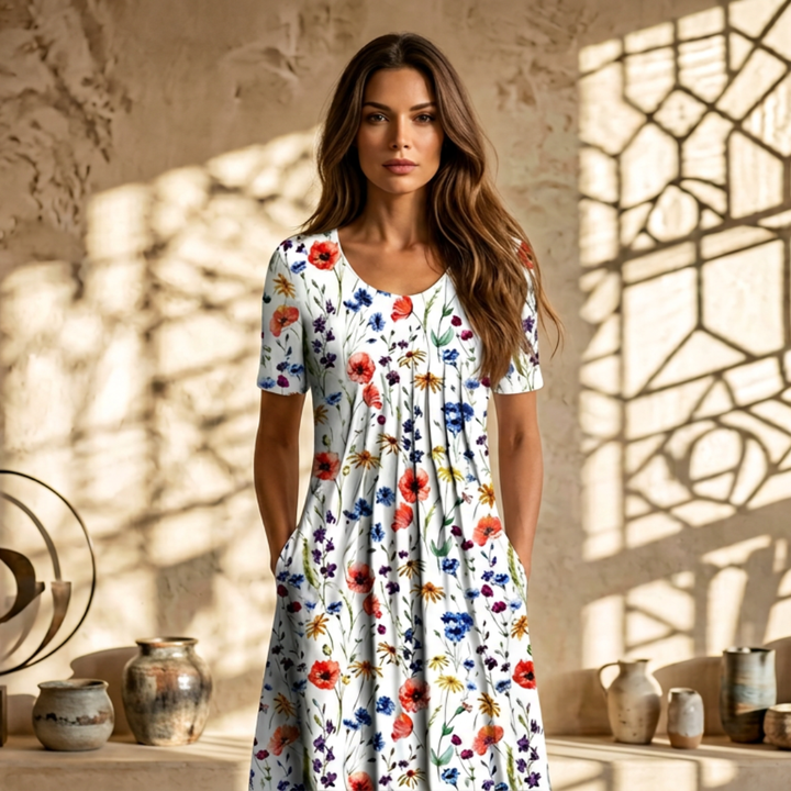 Harper | Elegant Dress With Tummy Coverage