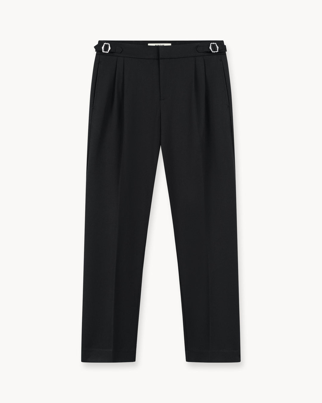 Buckle Suit Pants Regular Fit (Black)