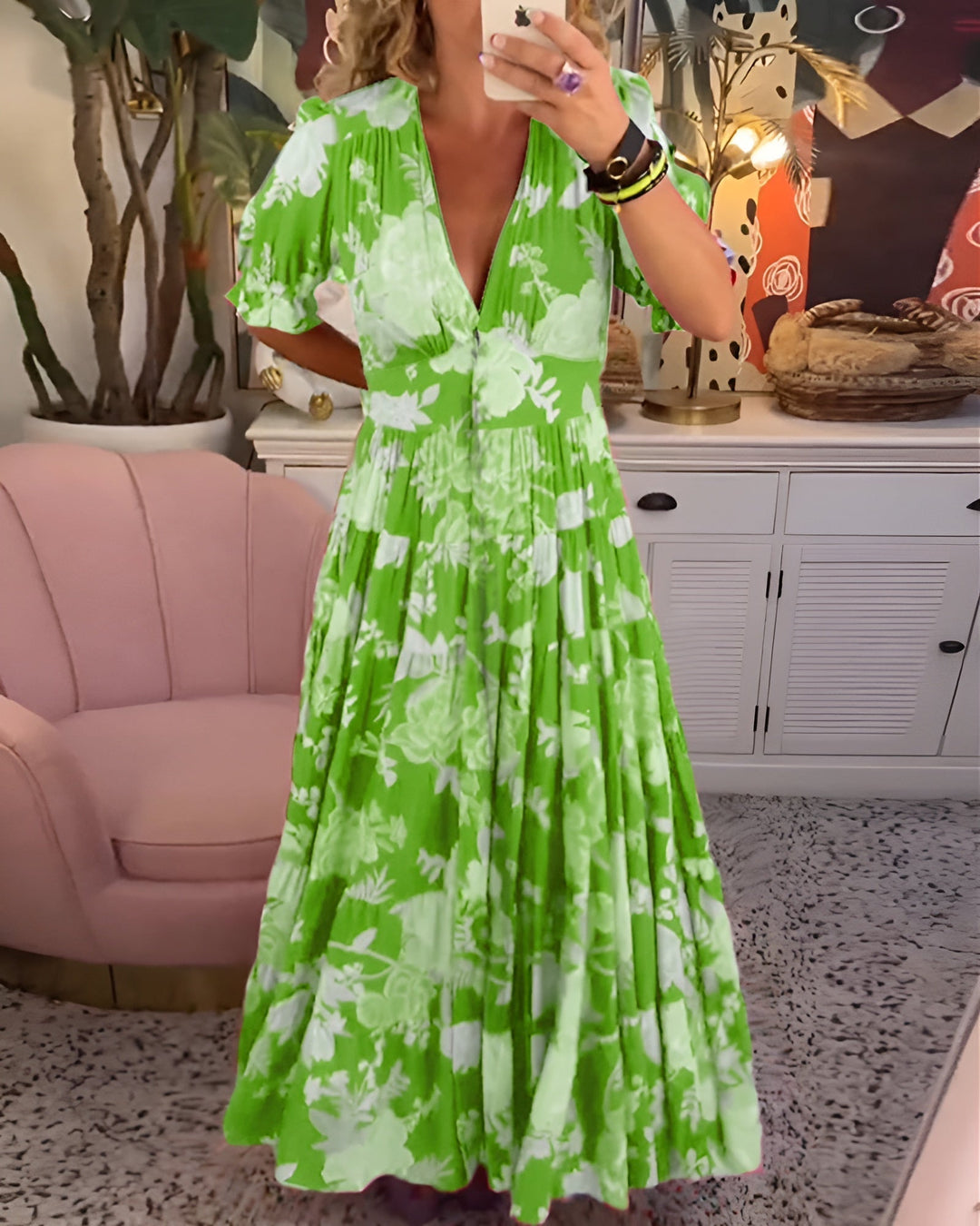 Celeste Floral Pocket Dress