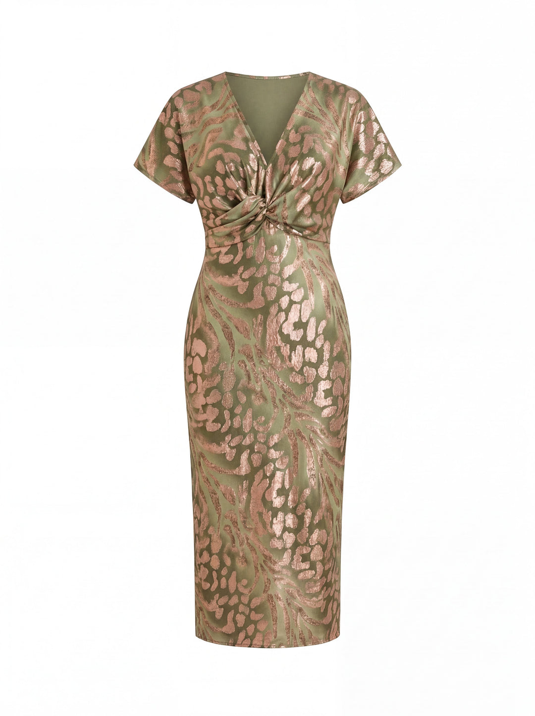 Nice | Elegant Twist-Waist Midi Dress