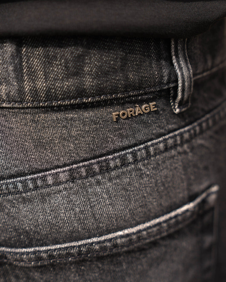 Essential Relaxed Fit Jeans (Washed Dark Grey)