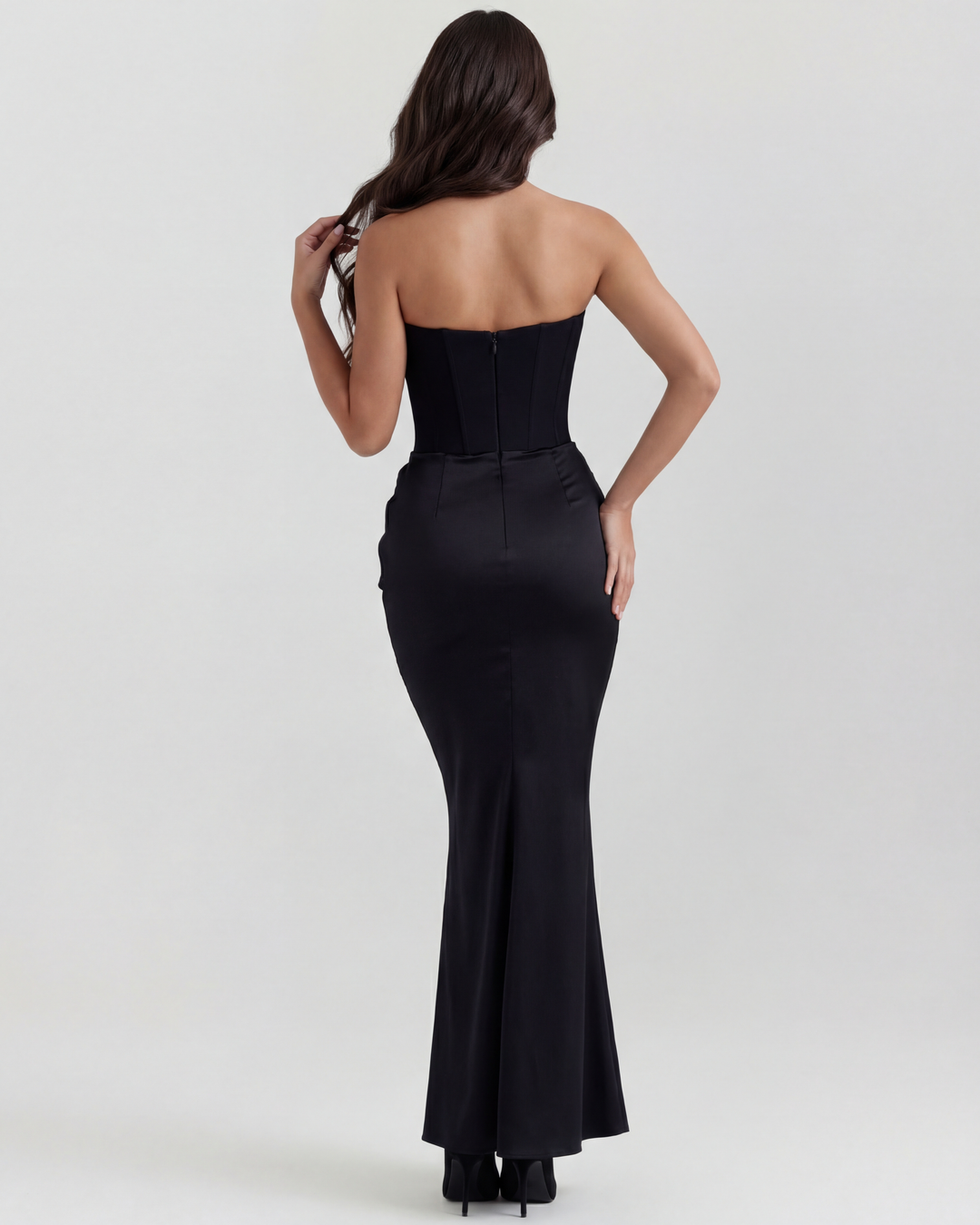 Rosalind | Maxi Dress with Sculpted Strapless Corset