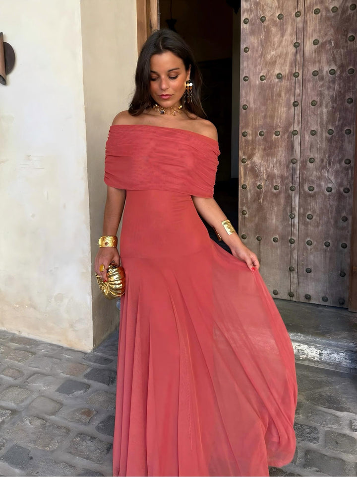 Ines | Long Asymmetric Knit Dress