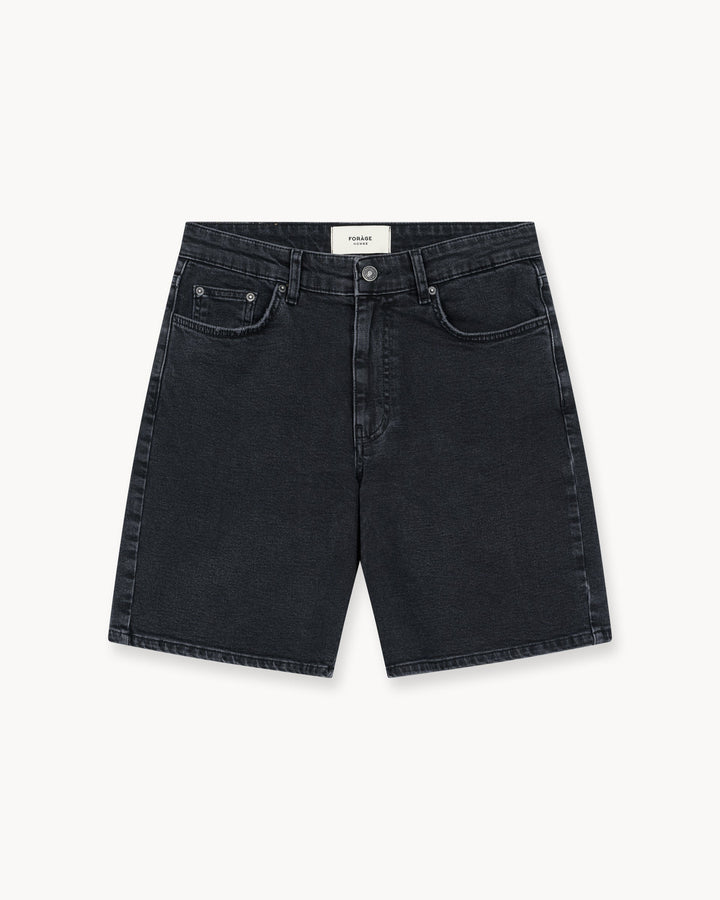 Jeans Shorts Relaxed Fit (Washed Black)