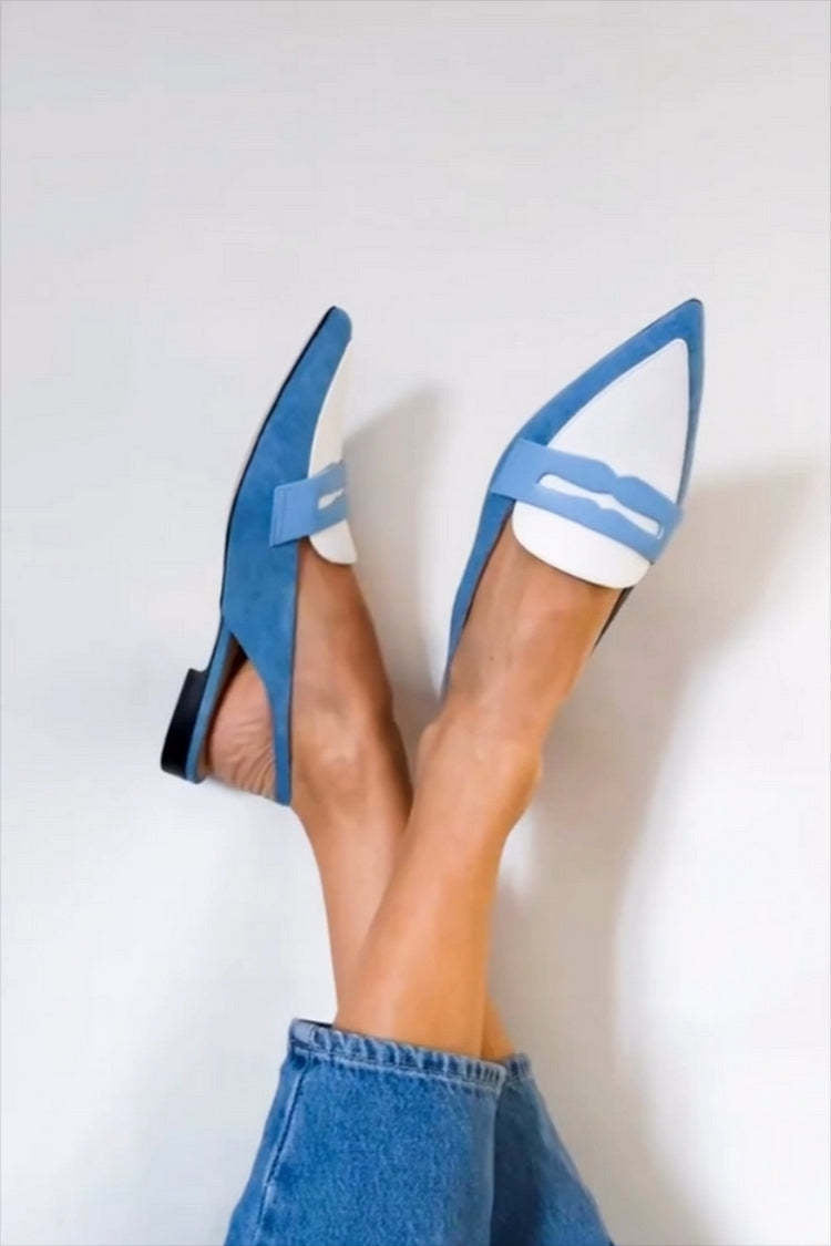 BI-COLOR POINTED SLINGBACK